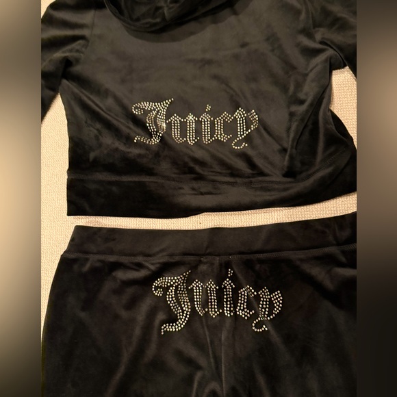 Juicy Couture Velour tracksuit zipper hoodie pants set NWT - Picture 5 of 6
